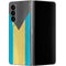 Bahamas Flag Distressed Galaxy Z Fold4 5G Skin